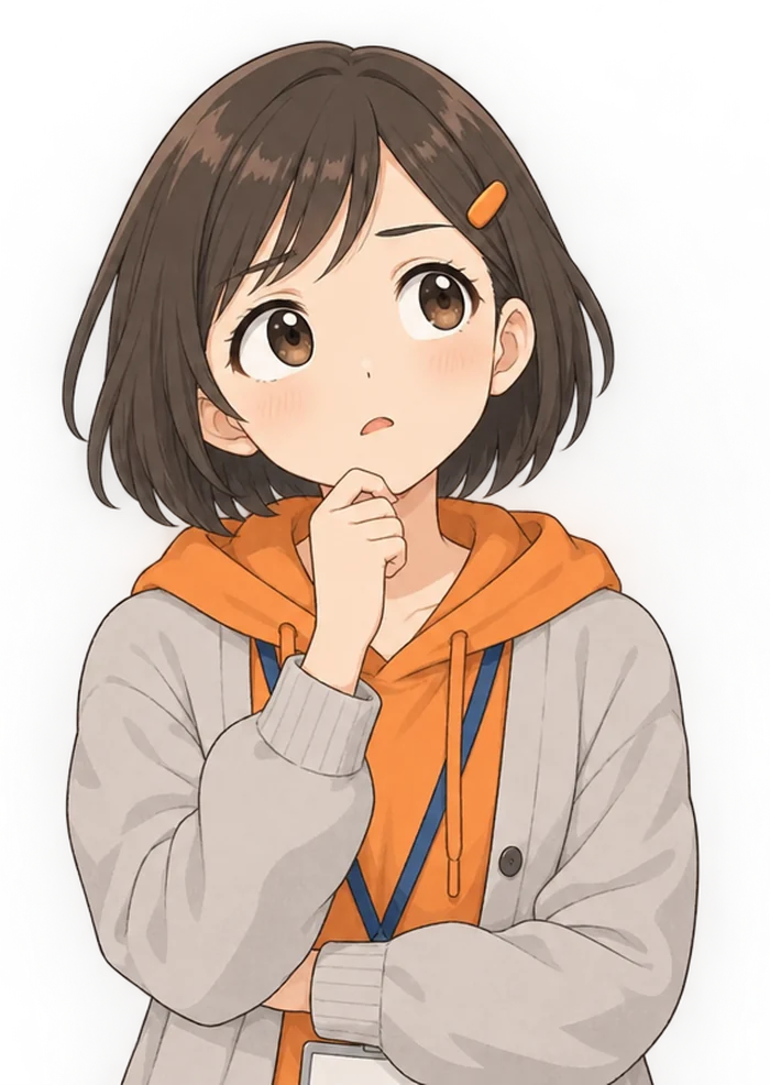 どちらにするか迷っているひなた（段取り教室）