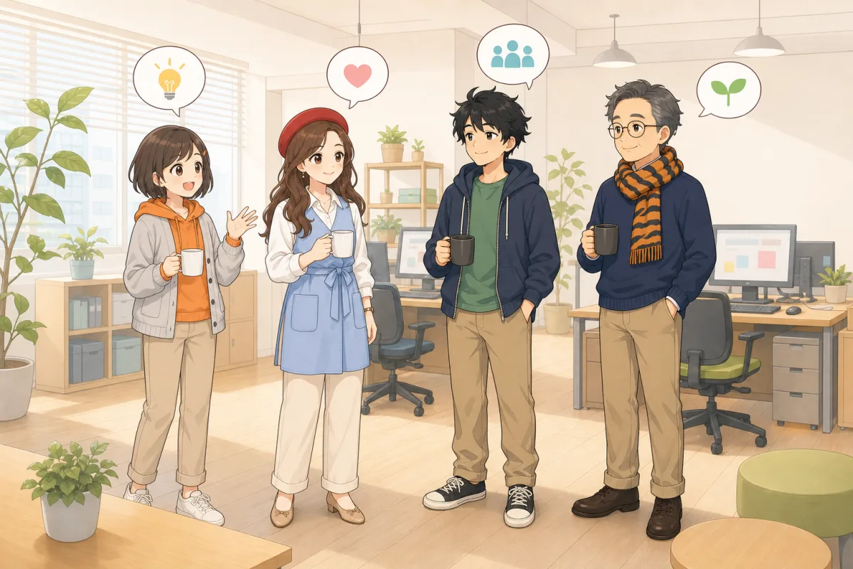 チームのコミュニケーションのイメージ