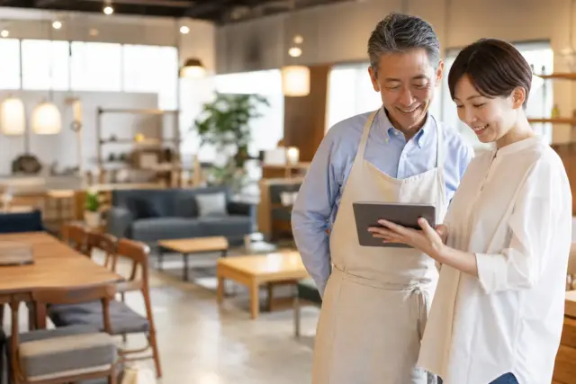 家具店の受注・発注・納品台帳のイメージ