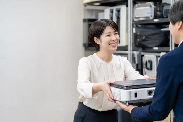 備品・機材の貸出管理のイメージ
