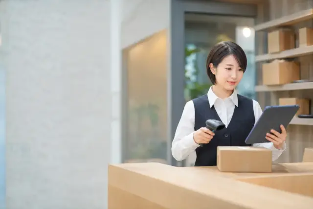 郵便・宅配の受付管理のイメージ
