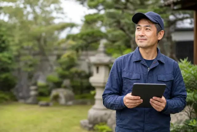造園の管理契約・日報台帳のイメージ