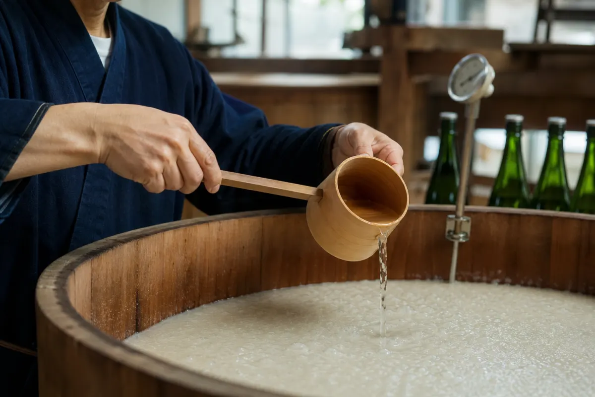 酒蔵・醸造所の仕事の手元