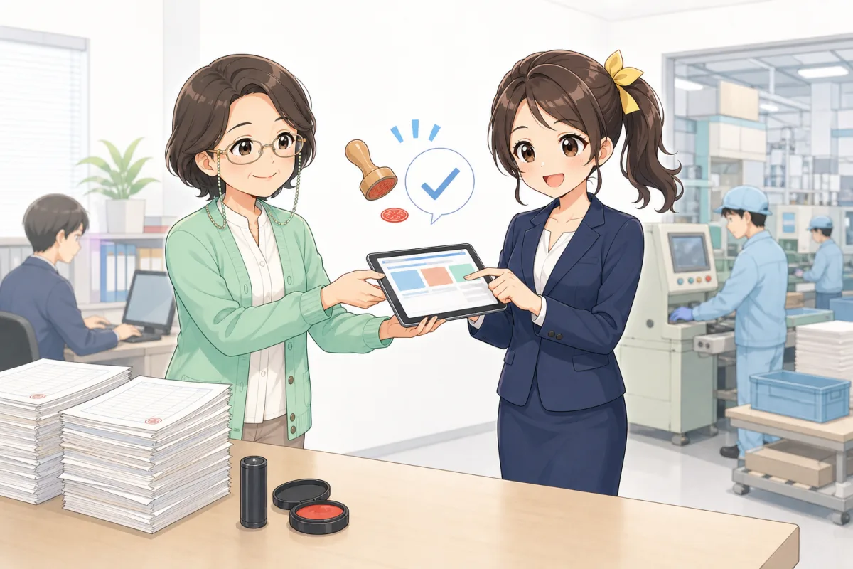 申請・承認・稟議を変えるのイメージ