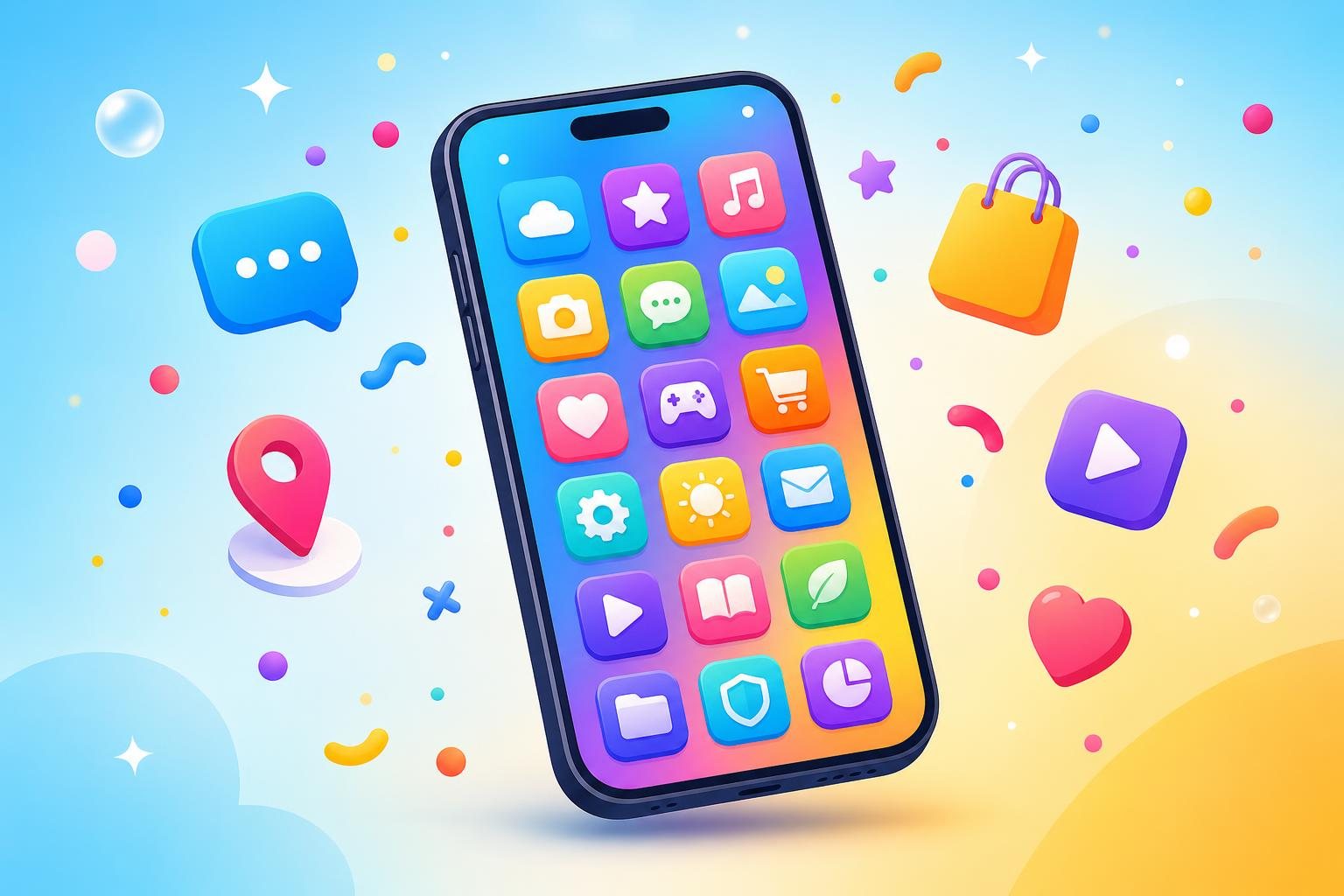 スマートフォンを楽しむ人たち