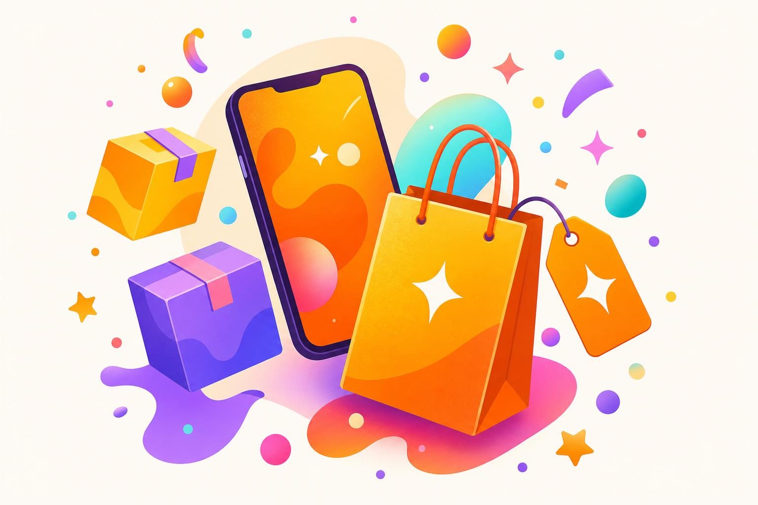 EC・通販アプリを使うイメージ
