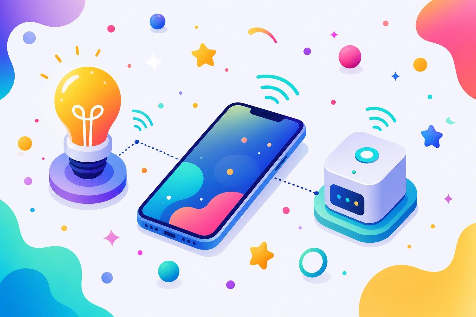 IoT・スマートデバイス連携アプリを使うイメージ