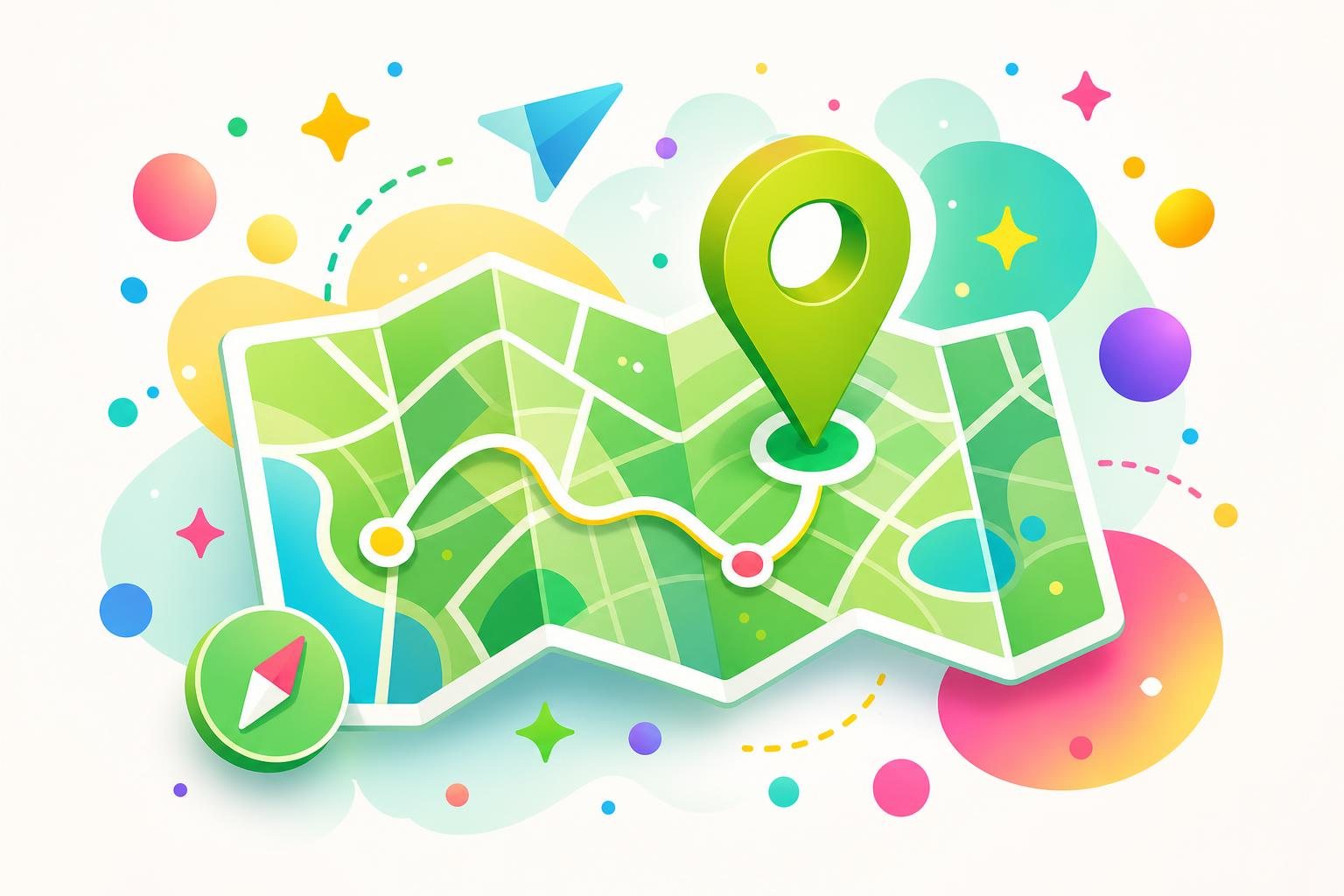 位置情報・地図アプリを使うイメージ